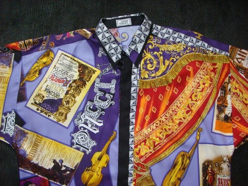 Versace seidenhemd silk - versace, seidenhemd+silk