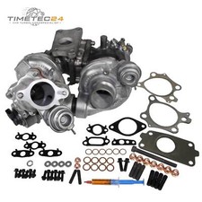 Turbolader Bi-Turbo Mazda 3 6 CX-5 2.2D 129kW 810357-2 SH01-13700 + Montagesatz