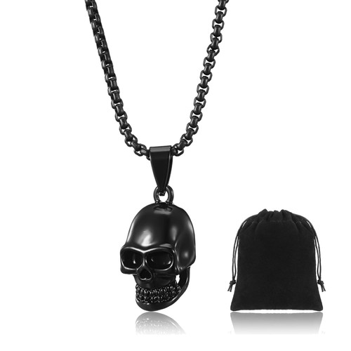 Totenkopf halskette gothic - totenkopf,