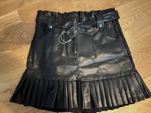 Zara lederrock minirock falten - lederrock,