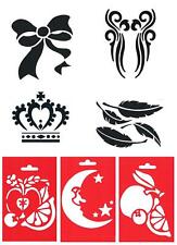 Schablone A6 Mixed gemischte Motive, zum Farbe Auftragen Heike Schäfer