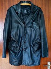 Herren Lederjacke Sakko Leder Blazer Gr. 52 Ledersakko Echtleder John Devin