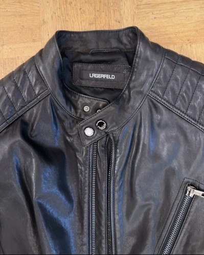 Karl lagerfeld leder jacke - karl,