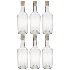 6x 500ml Glasflasche Glas mit