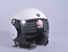 Arrow AV-84 Motorradhelm Gr. S Jethelm 55/56 Helm Roller Kunstleder Vintage weiß