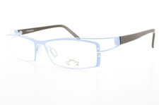 Eye'DC Brille Mod. V777 008 55-15 Hellblau Braun Crazy Optic Art Vintage France