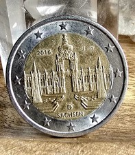 2 Euro Münze Sachsen 2016/D J JT