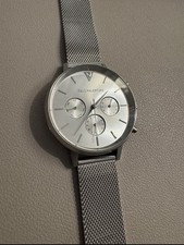 Paul Valentine Damenuhr in Silber mit silbernem Ziffernblatt *neuwertig*