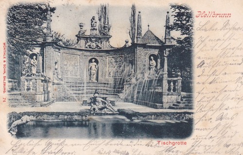 Postkarte hellbrunn - postkarte,