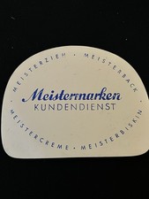 Vintage Schild. MEISTERMARKEN
