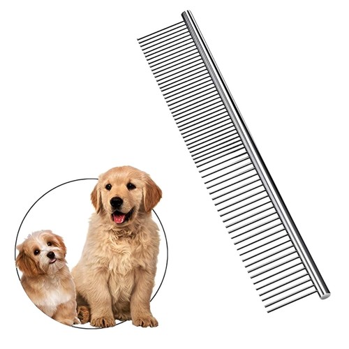 Hundekamm edelstahl langhaar - edelstahl,,