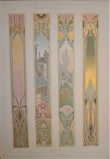 Jugendstil Farblithographie