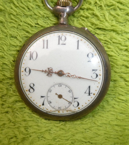Antike taschenuhr 800 silber - antike,