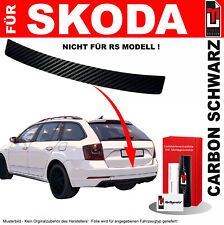 Lackschutzfolie Ladekante für Skoda Octavia 3 Kombi 2013-2020 Carbon Schwarz