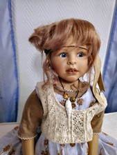 Zapf Künstlerpuppe Christina 70 cm Puppe von Heidi Plusczok 1998 Echthaar, Doll