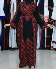 Embroidery Galabia Thobe Dress