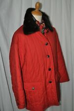 Etienne AIGNER Steppjacke Outdoor Gr. 42 Nerzkragen-abnehmbar Weinrot HINGUCKER 