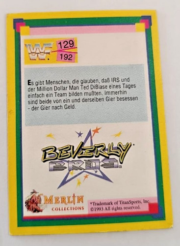 Wwf wrestling sammelkarte - wwf,