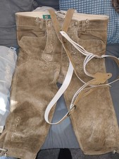 Meindl 3/4 Lederhosen Kurze Trachtenhose