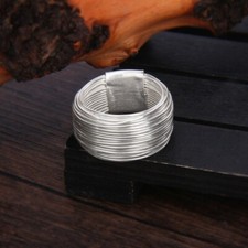 A27 Ring gewickelter Silberdraht Sterling Silber 925