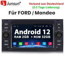 7" Autoradio GPS Navi Android12 2G+32G DAB+ Für Ford Focus Mondeo C/S-MAX Galaxy