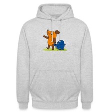 Die Sendung Mit Der Maus Elefant Und Maus Hand An Rüssel Unisex Hoodie