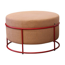 COR Hocker Drop Stapelbar Stoff 8307 Lachsrosa Beige Rosa Gestell 