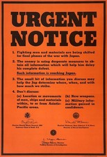 Original Vintage WWII Poster