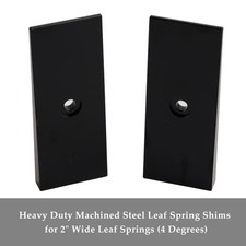 2PCS 2" Wide 4°Degree Steel