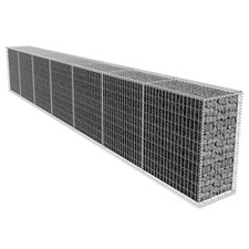 Gabionenwand mit Abdeckung