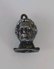 Anhänger Büste König Ludwig II Kopf Trachtenschmuck,3d, Jagdschmuck 