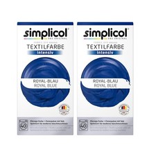 Simplicol Textilfarbe intensiv Royal-Blau 150g 2er Pack