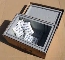 große Styropor-Box /Thermobox  + 4x Gel-Kühlakkus