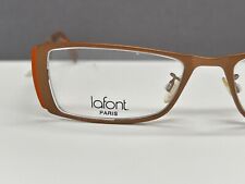 Lafont Brille Damen braun orange eckig Satin 553  NP:228€