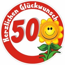 50. Geburtstag Verkehrsschild