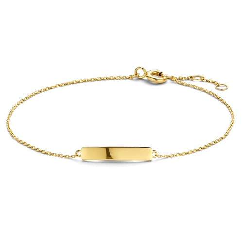 Armband gravurplatte 585 gold - gravurplatte,