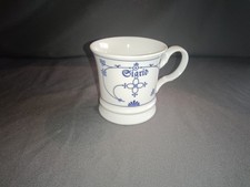 Sigrid Kaffeepott Porzellan Kaffeebecher Kaffeetasse Teetasse Indisch Blau