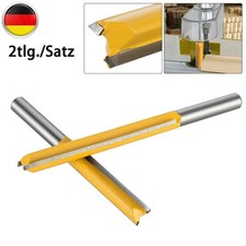 2x 8mm Schaft Nutenfräser Holzfräser Fräser Extra Lang Holzbearbeitung Schneiden