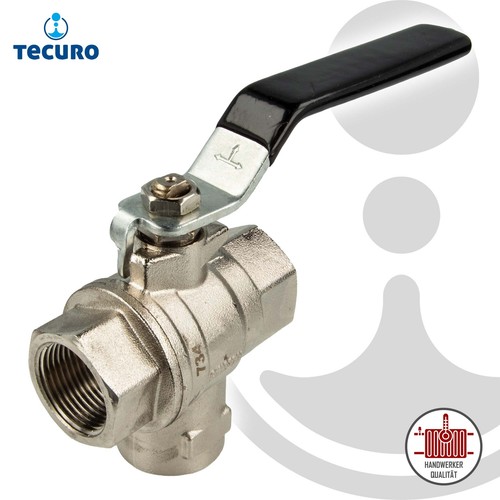 Tecuro messing kugelhahn - messing,