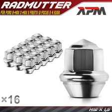 16x Radmutter für M12 x 1,5