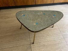 50er 60er Jahre Beistelltisch Blumenhocker Dreibein Mosaik mid century Tisch