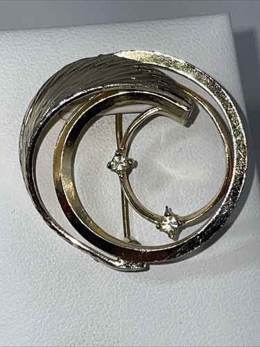 Vergold brosche ovales asymm - vergold., brosche,ovales