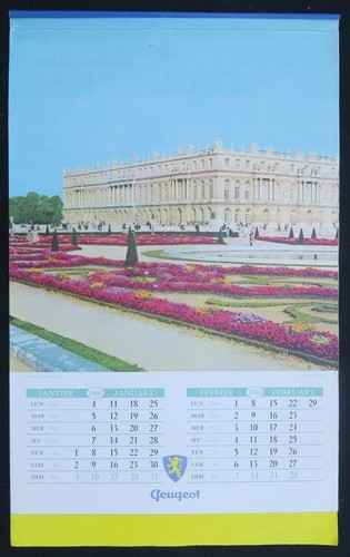 Kalender 1960 peugeot château - 1960,