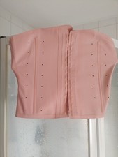 Gummi  Korsett rosa Gr. 38 Hakenverschluss Vintage