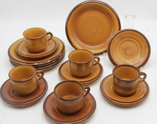 SAINT CLEMENT Frankreich Provencal Cognac Keramik SERVICE KAFFEESERVICE 15tlg