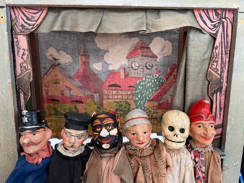 Antike kasperlepuppen mit - kasperlepuppen,