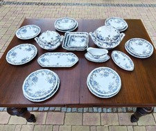 Villeroy und Boch Valeria Blau Speise- Ess- Service 6 Personen umfangreich