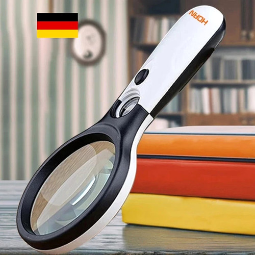 Led extra große handlupe - 3,