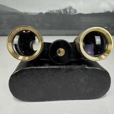 Eschenbach 3x27 Opernglas Vintage mit Etui – Gold Schwarz – JB208 