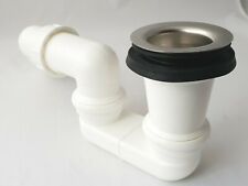 flacher Kunststoff Geruchverschluß Sifon 11/2" x 50/40 chrom